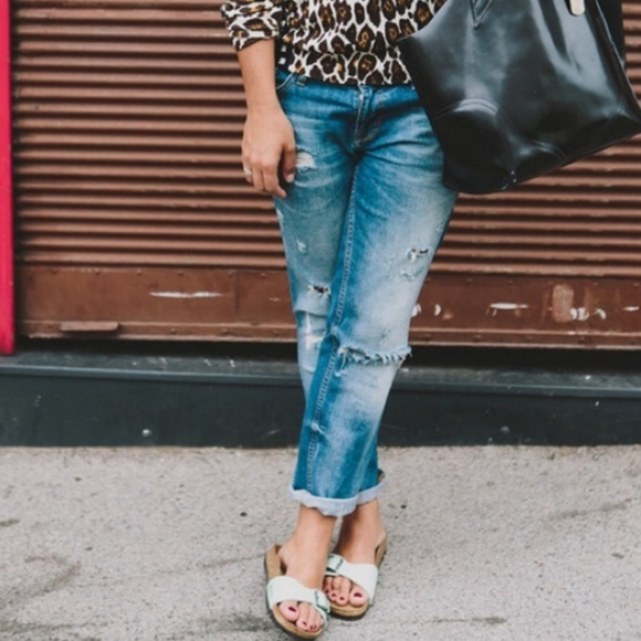 silver birkenstock style sandals